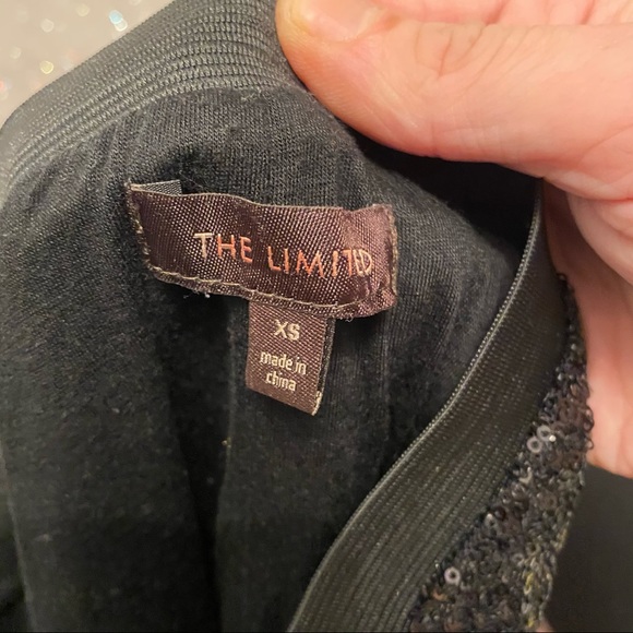 XS The Limited Black Sequin Pencil Skirt - Picture 5 of 5